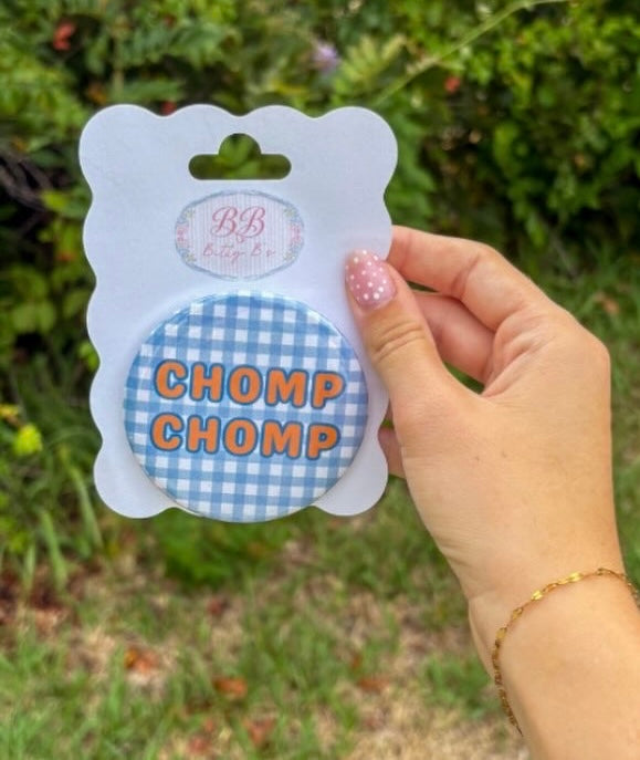 CHOMP CHOMP - University of Florida inspired button