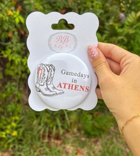 Gamedays in Athens- University of Georgia inspired button