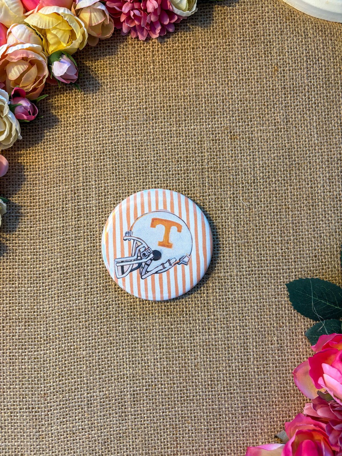 Tennessee Helmet - University of Tennessee Inspired Button