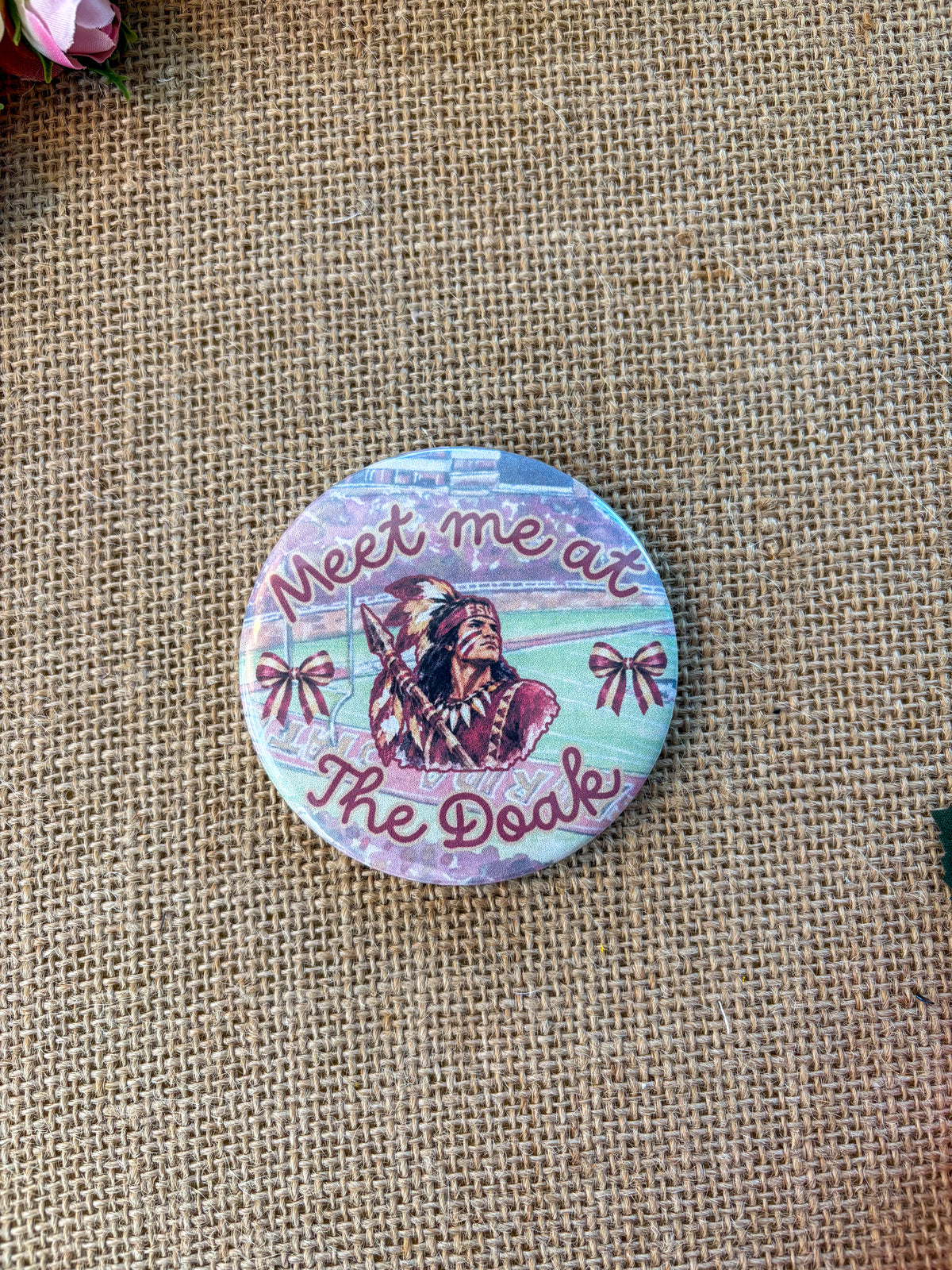 Meet me at The Doak watercolor - Florida State University inspired button