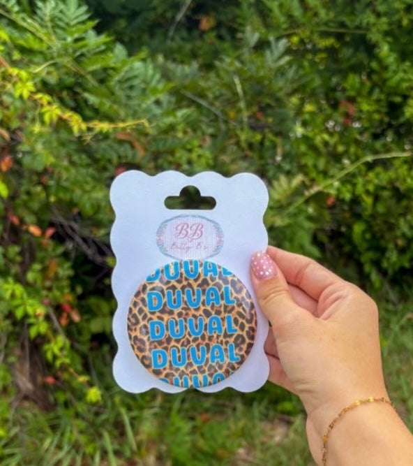DUVAL leopard - Jaguars inspired button