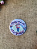 Meet me at The Grove watercolor - University of Mississippi inspired button