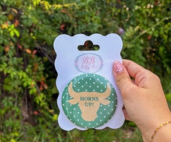 Horns Up - University of South Florida inspired button