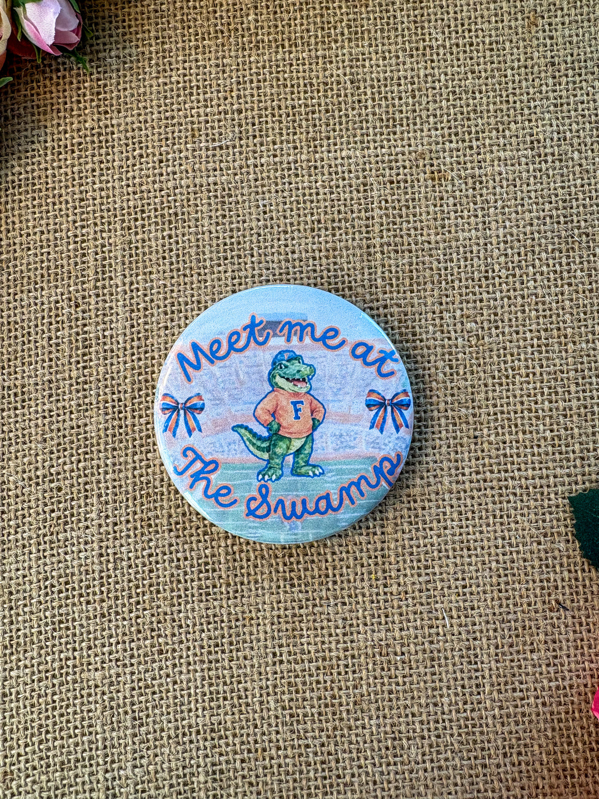 Meet me at The Swamp watercolor - University of Florida inspired button