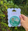 Go Canes boot - University of Miami inspired button