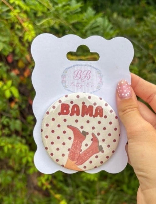 BAMA - University of Alabama inspired button