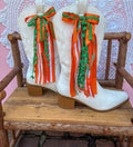 The all about the U Set - University of Miami inspired boot bow set